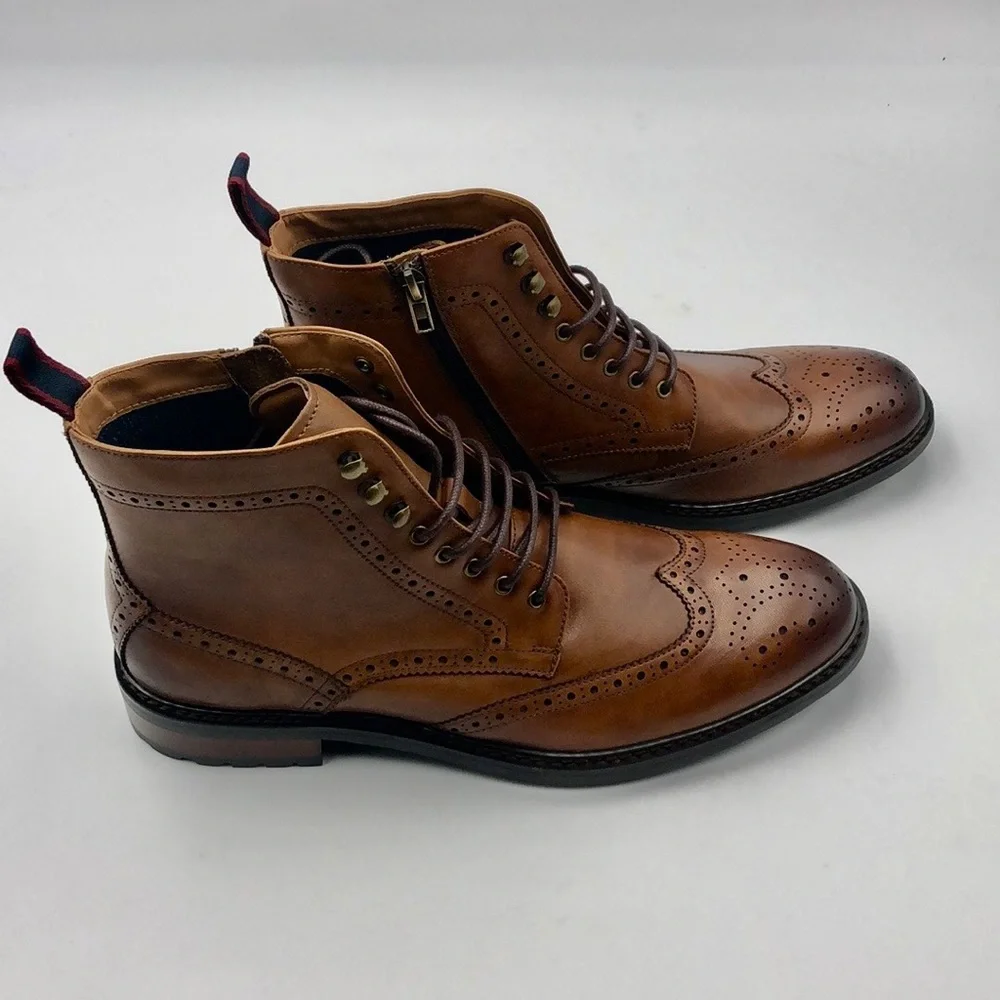 Dune Colonels Mens Brogue Ankle Boots